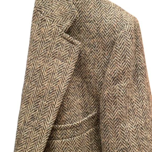 Vintage large Harris Tweed jacket Scotland Outer Hebrides wool - Picture 6 of 16